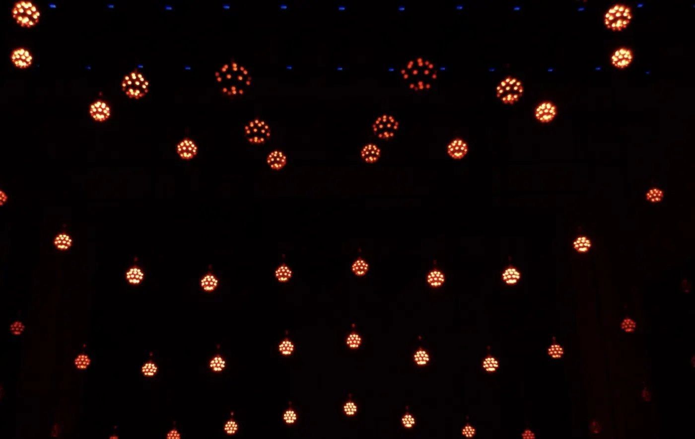Mini orbs glowing orange
