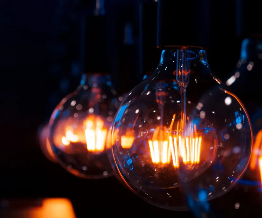 Warm white glass bulbs